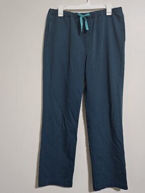 Figs Pisco Basic Scub Pants Men's size M Caribbean Blue